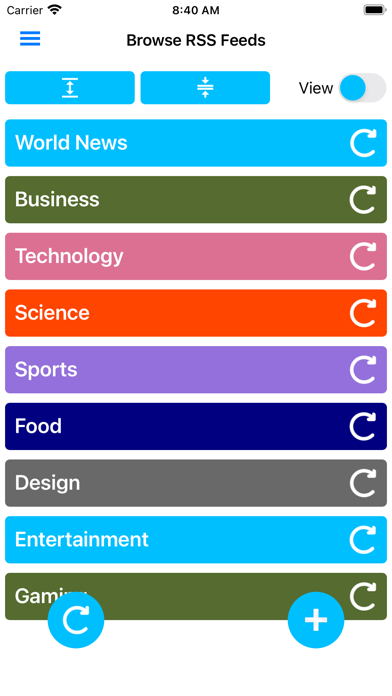 Simple RSS Reader Screenshots