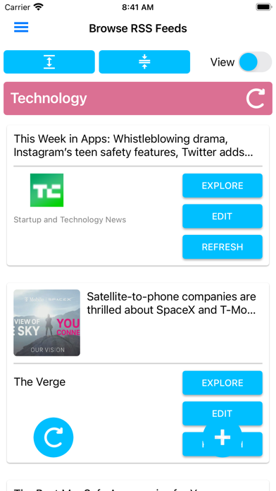 Simple RSS Reader Screenshots