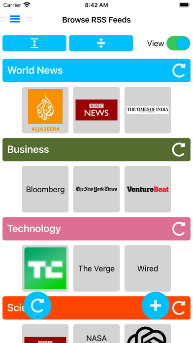 Simple RSS Reader Screenshots