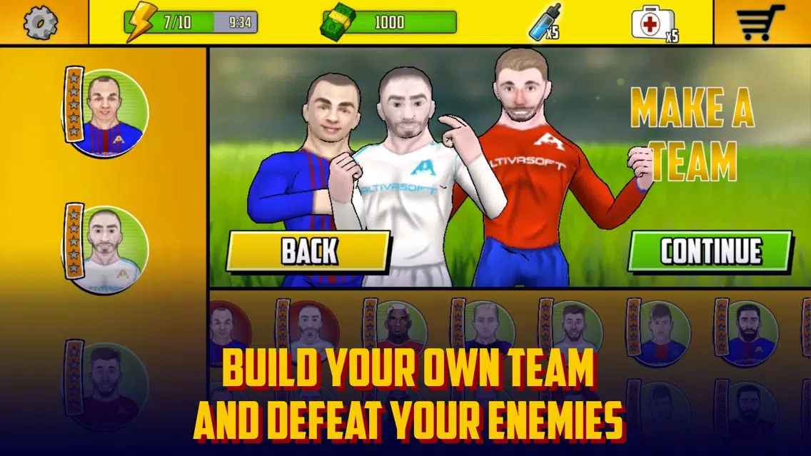 Captures d'écran de Street Fighting Soccer Club