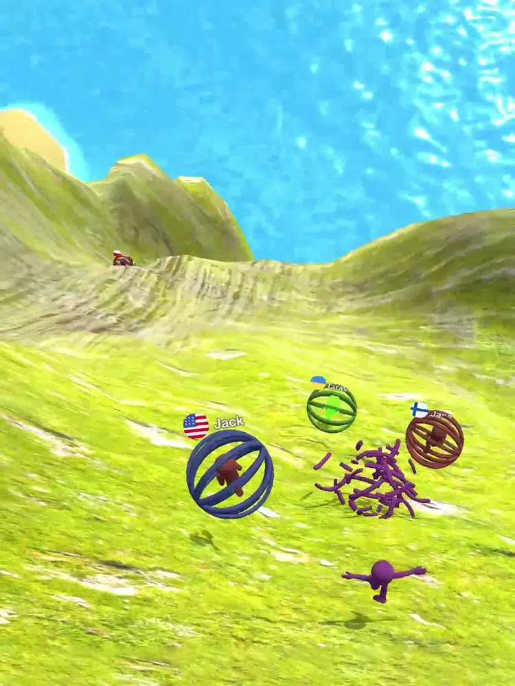 ภาพหน้าจอของ Hill roll racing iPad 