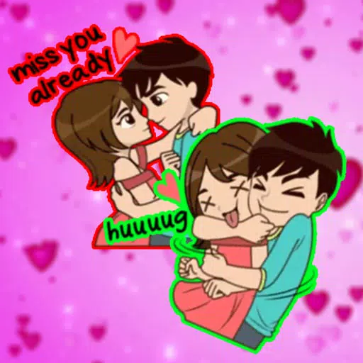 Cute Love Couple chat Stickers Cute Love Couple chat Stickers