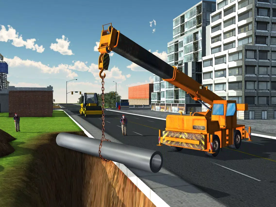 ภาพหน้าจอของ City Construction 2016 – 3D Heavy Cranes and Truck Simulation iPad