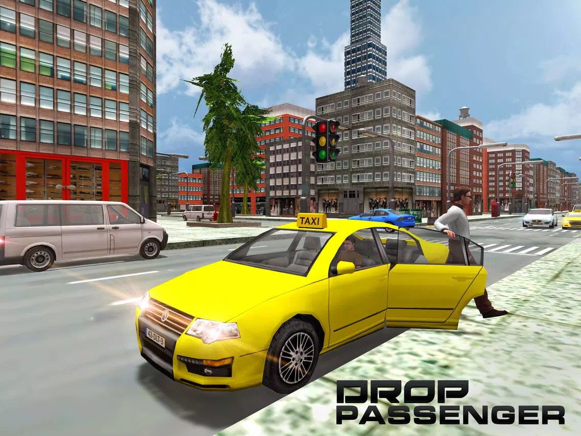 City Taxi Driver Simulator – 3D Yellow Cab Service Simulation Game iPad Screenshots