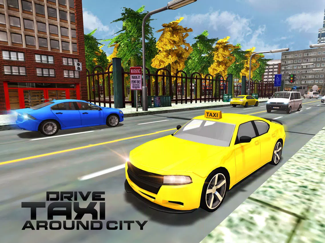 City Taxi Driver Simulator – 3D Yellow Cab Service Simulation Game iPad Screenshots