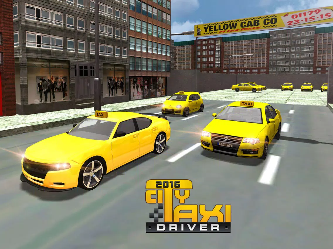 City Taxi Driver Simulator – 3D Yellow Cab Service Simulation Game iPad Screenshots