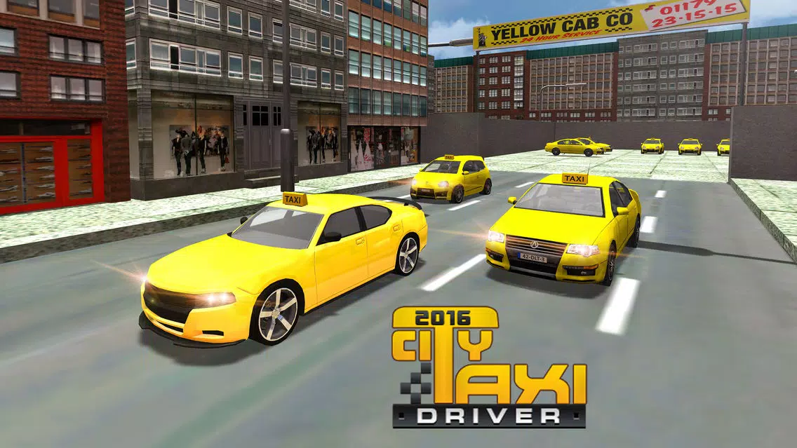 City Taxi Driver Simulator – 3D Yellow Cab Service Simulation Game Screenshots