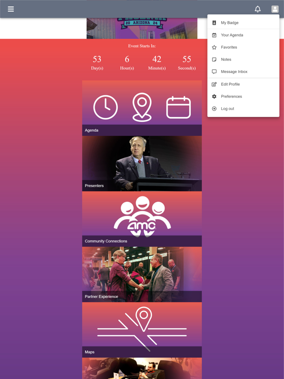 2024 AMC Connections, Phoenix iPad Screenshots