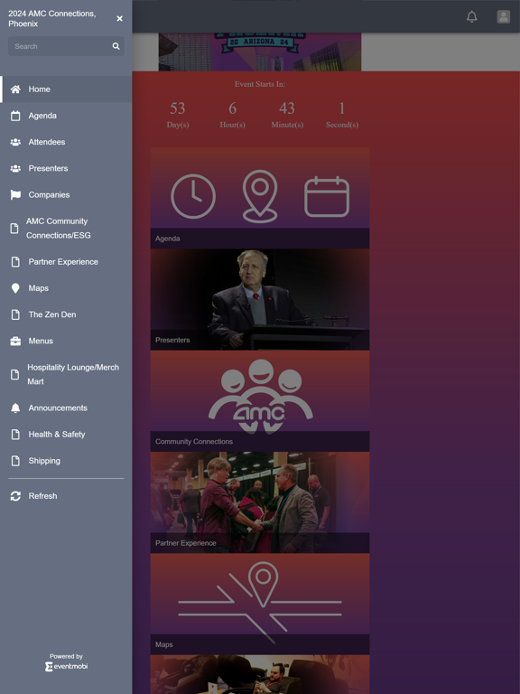 2024 AMC Connections, Phoenix iPad Screenshots