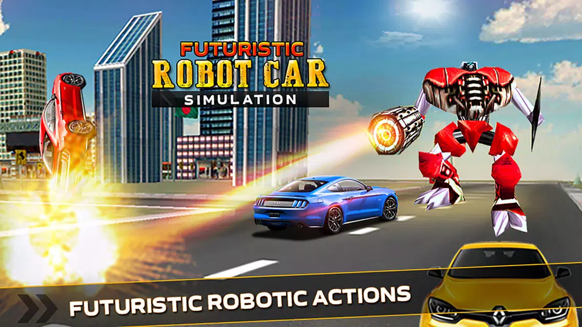 Futuristic Robot Car Simulator应用截图