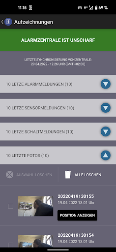 Bluetosec Controller Screenshots