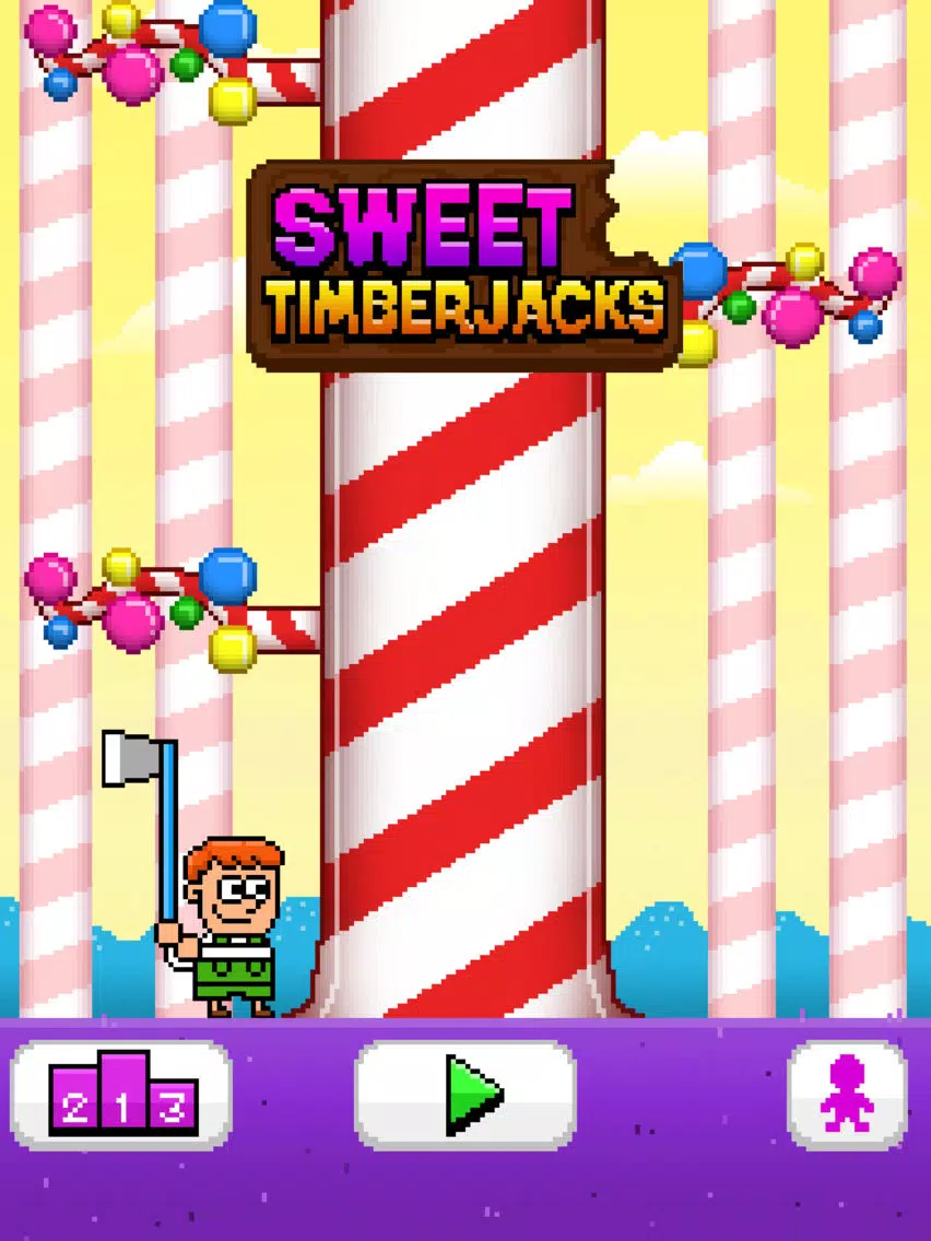 Sweet TimberJacks - Chop and Slice the Candy Cane iPad  スクリーンショット