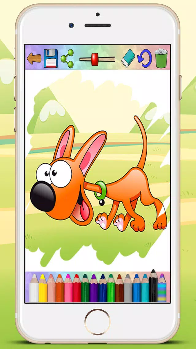 Coloring book paint dogs puppies educational games children - Premium Screenshots