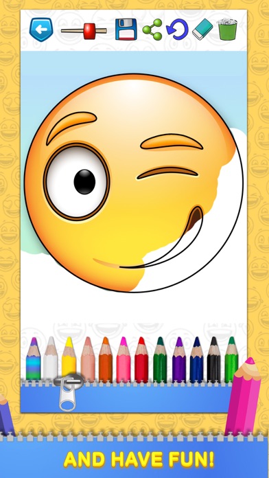 Emoticon Coloring book Screenshots