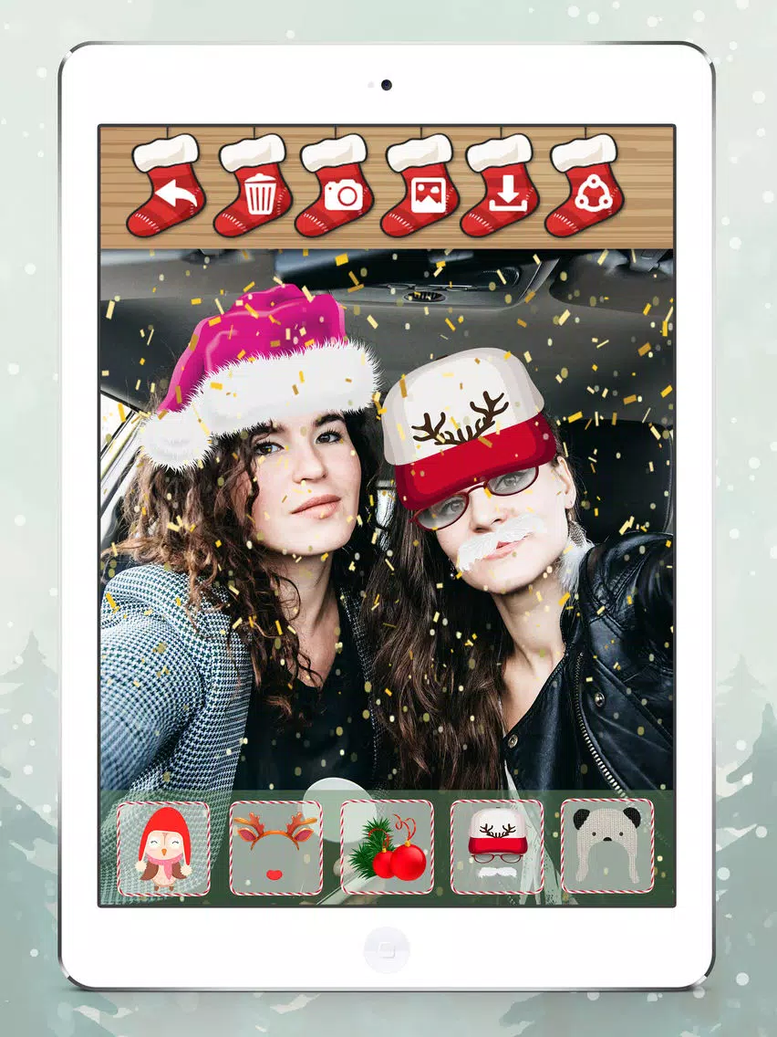 Christmas Funny Face Effects iPad Screenshots
