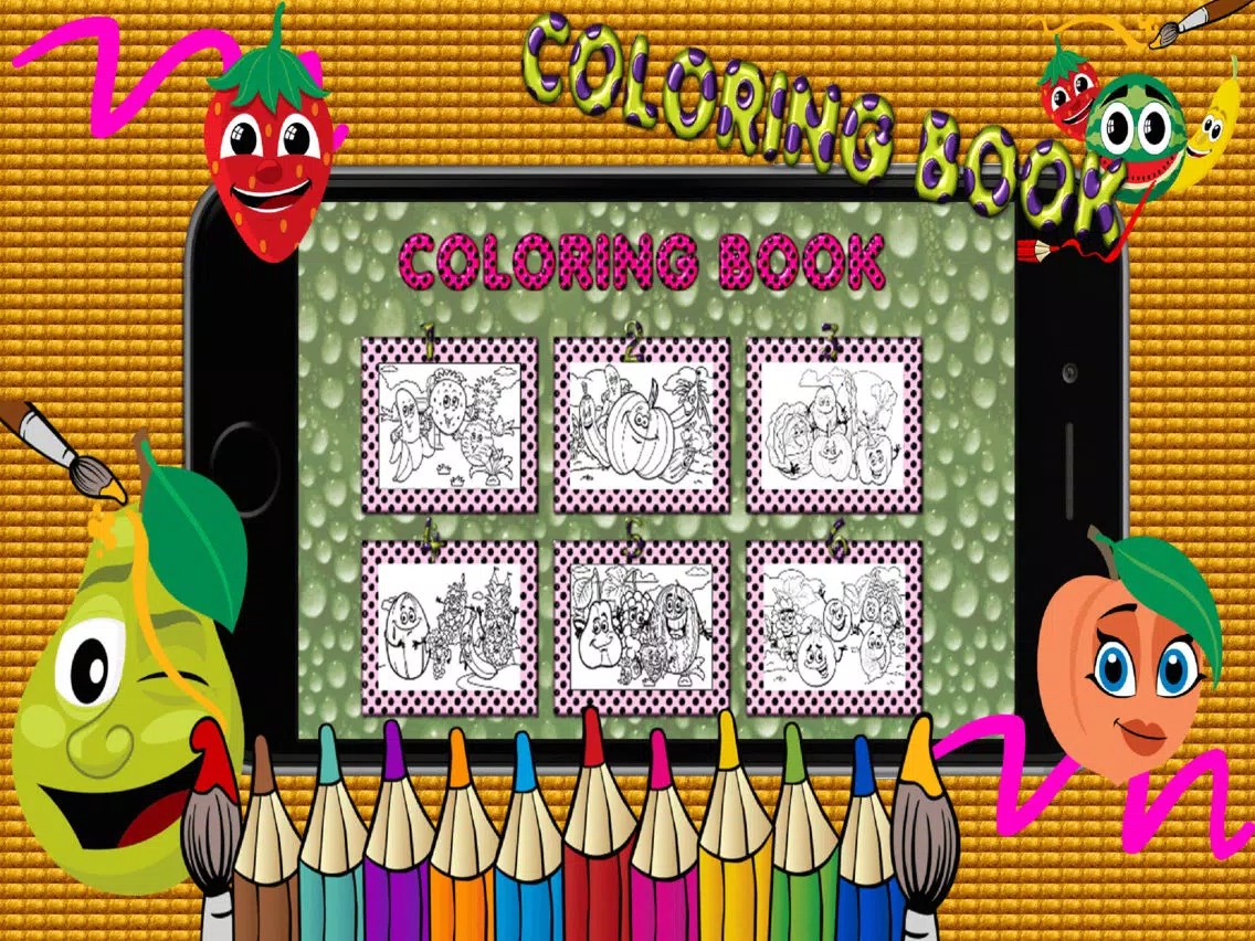 game learning vegetable : drawing games for kids iPad Screenshots