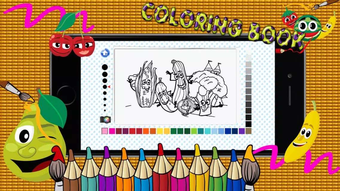 game learning vegetable : drawing games for kids Screenshots