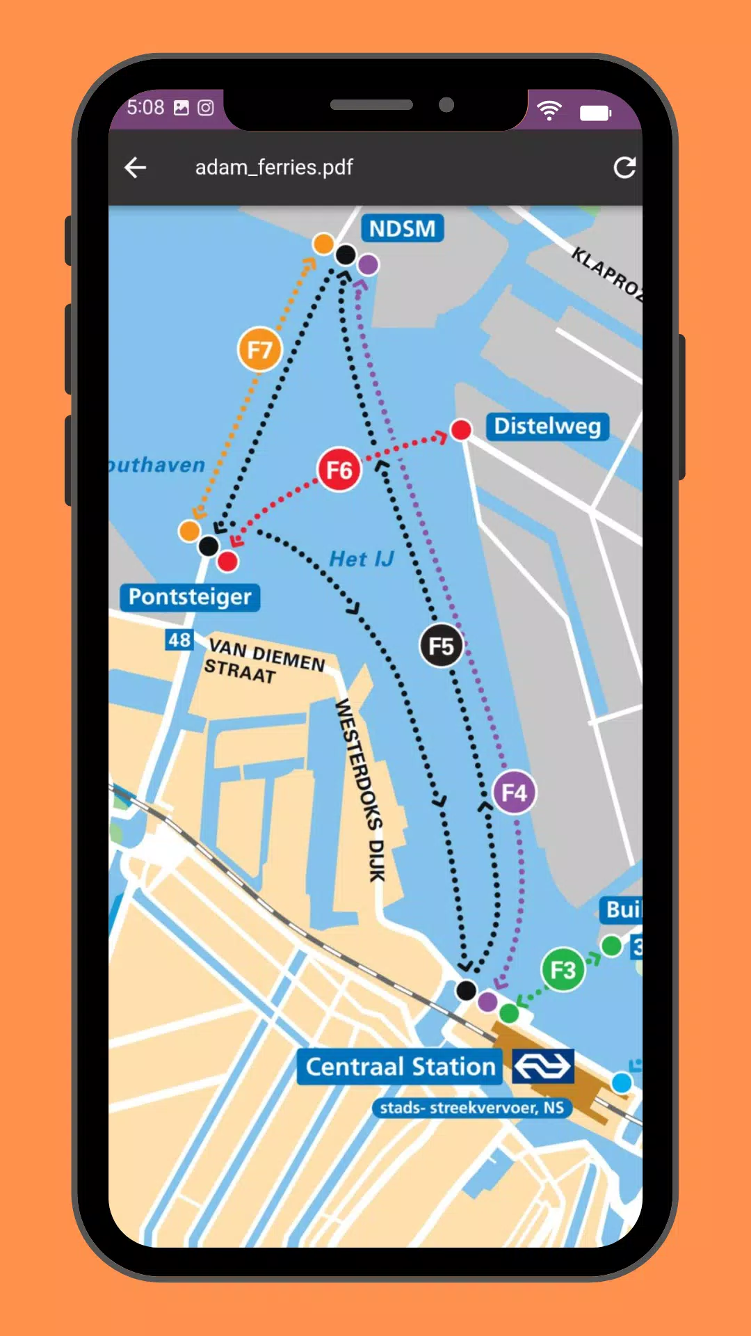 Amsterdam Metro & Tram Map Screenshots