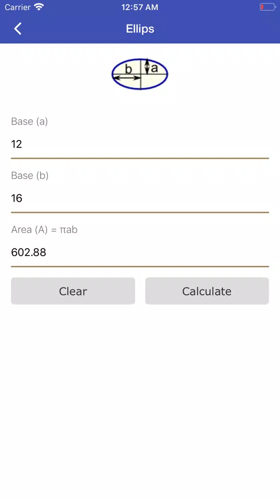 Area Calc surface area formula Screenshots