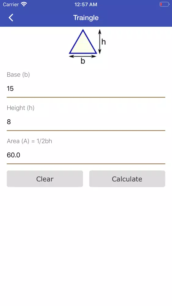 Area Calc surface area formula Screenshots
