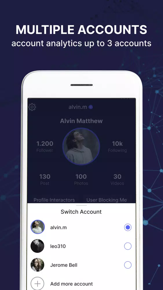 Tangkapan layar Follower & Analytic Instagram