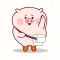 Goofy Pig Animated Stickers
