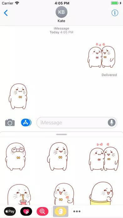 Tiny Seal Animated Stickers Screenshots