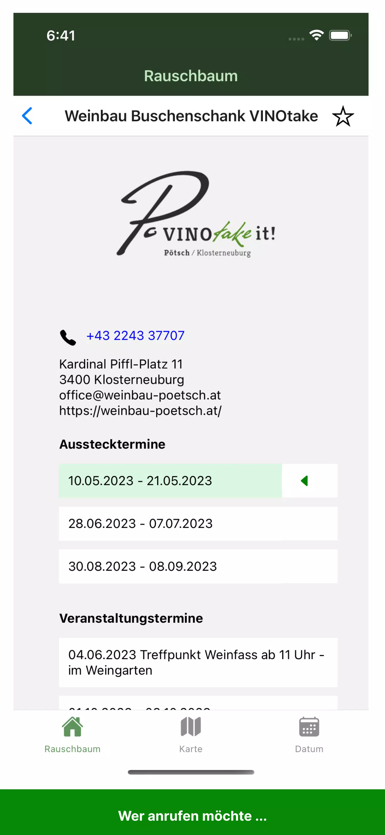 Heurigen Klosterneuburg سکرین شاٹس