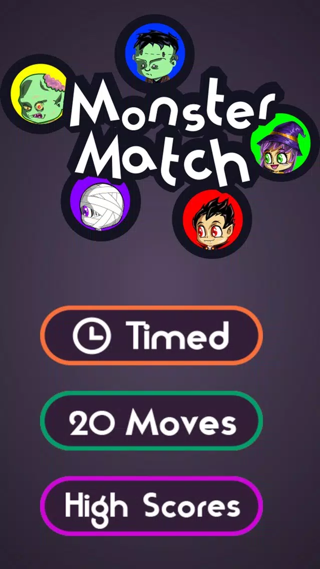 Halloween Monster Match: a Spooky Game of Color Connecting Screenshots