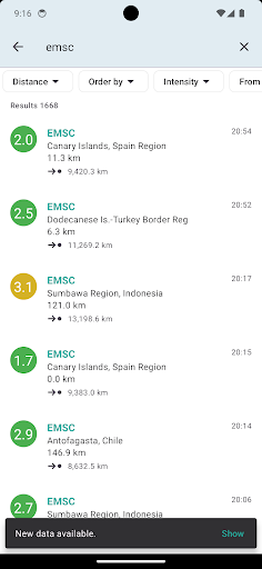 Скриншоты EarthQuake PRO
