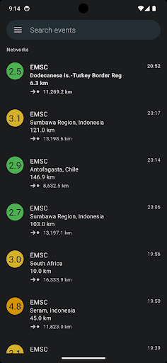 Скриншоты EarthQuake PRO