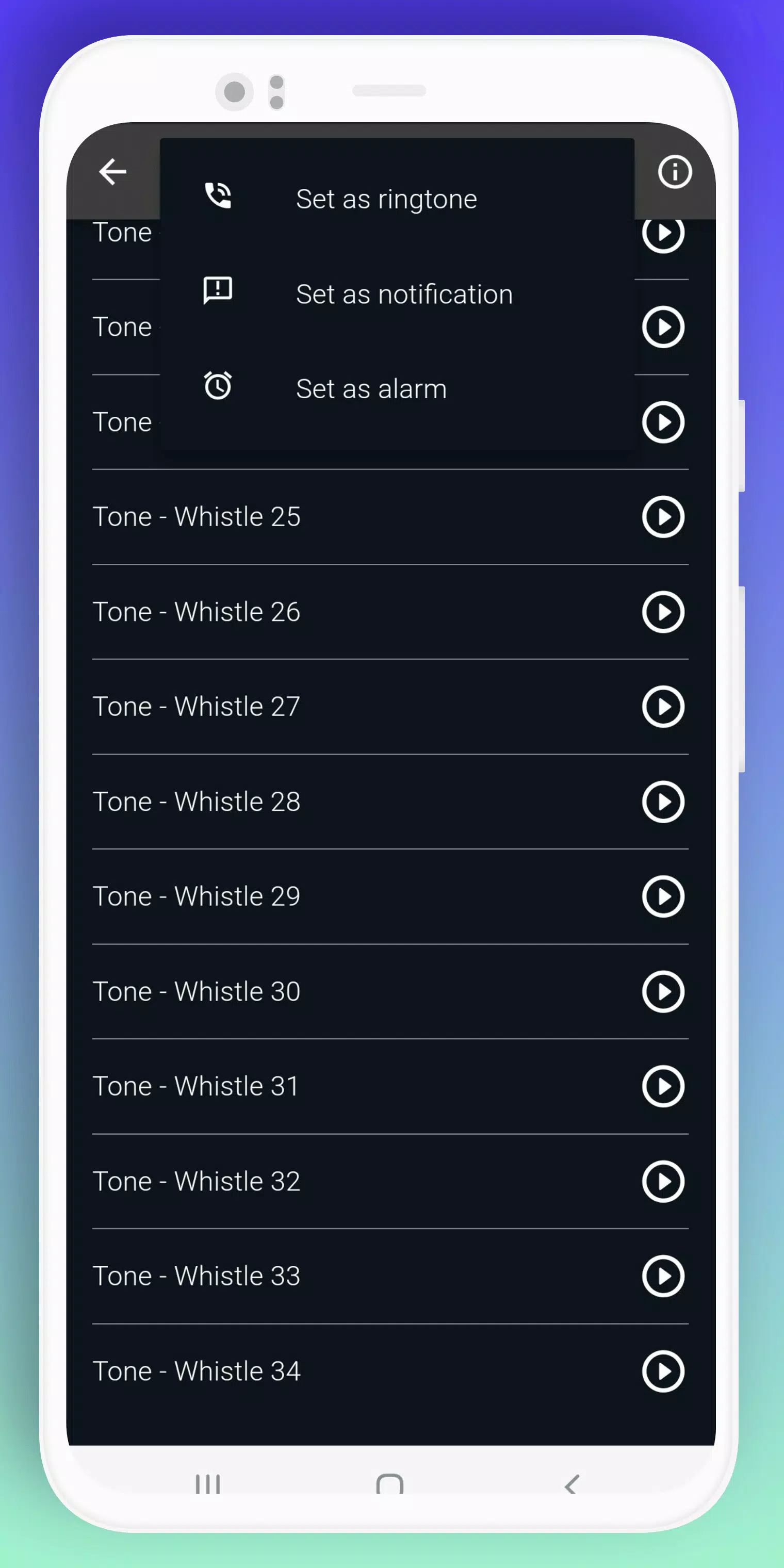 Whistle Ringtones Screenshots