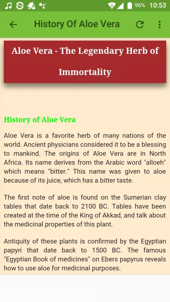 Uses & Benefits of Aloe Vera Screenshots