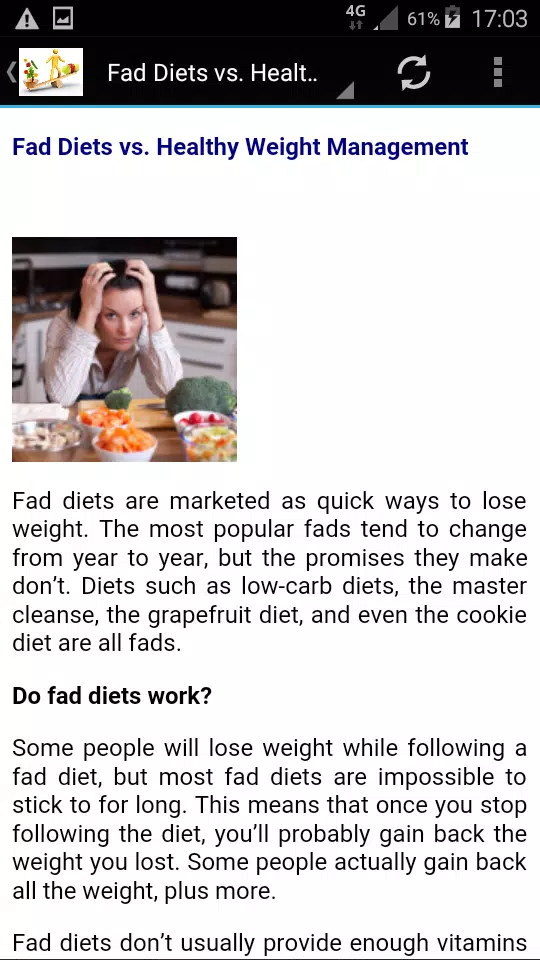 Nutrition Screenshots