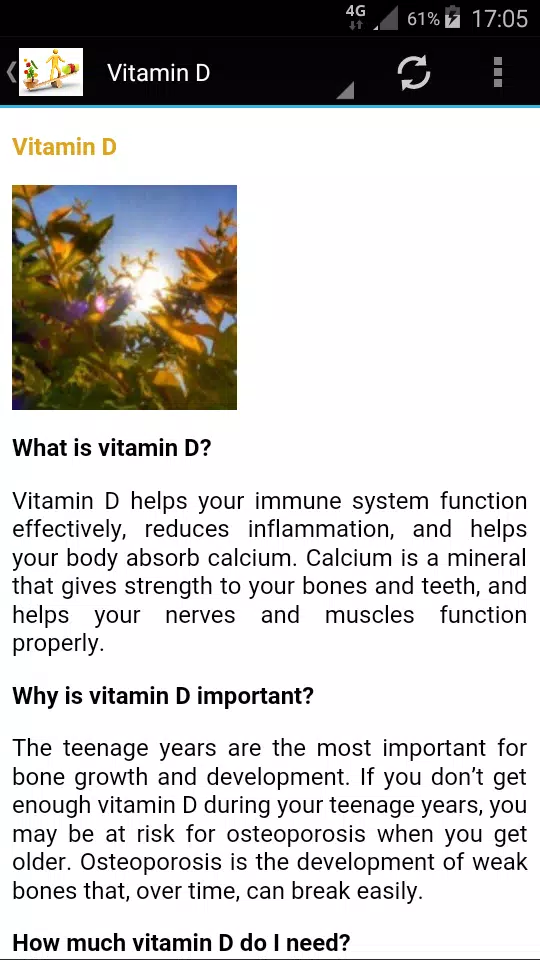 Nutrition Screenshots
