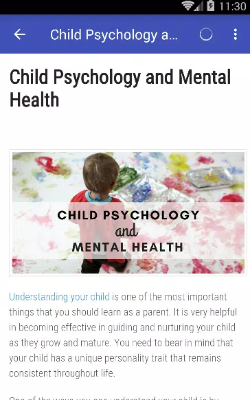 Child psychologist Screenshots