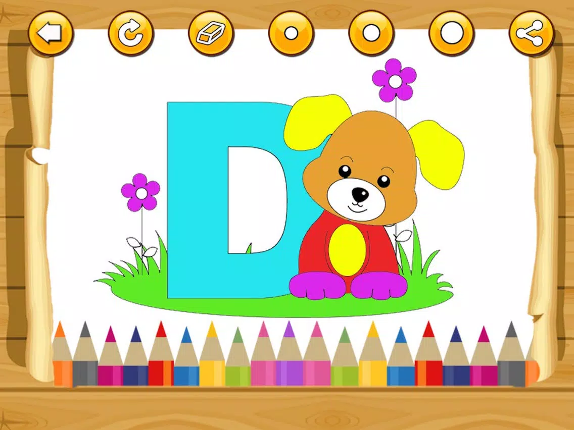 Alphabet Coloring Book For Toddler iPad Screenshots