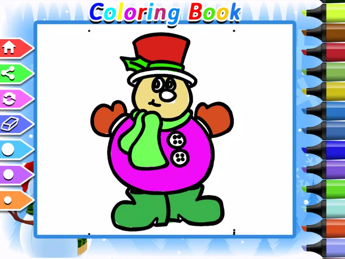 Christmas Coloring Book - Finger Paint iPad Screenshots
