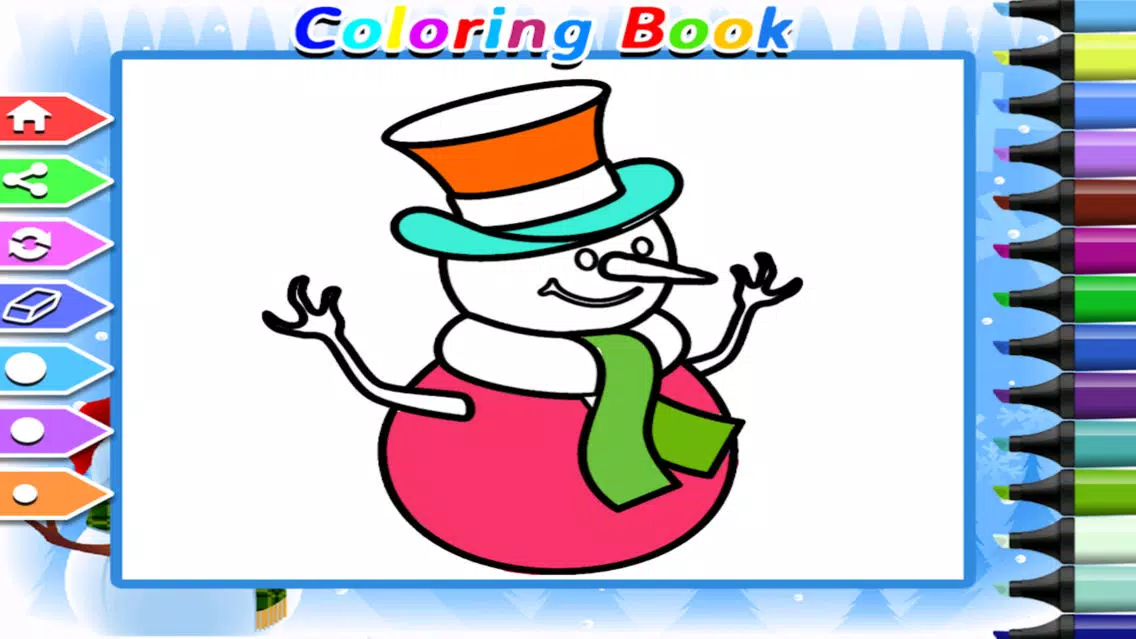 Christmas Coloring Book - Finger Paint Screenshots