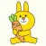 Yellow Bunny Animated Stickers