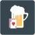 Flip card, drink beer