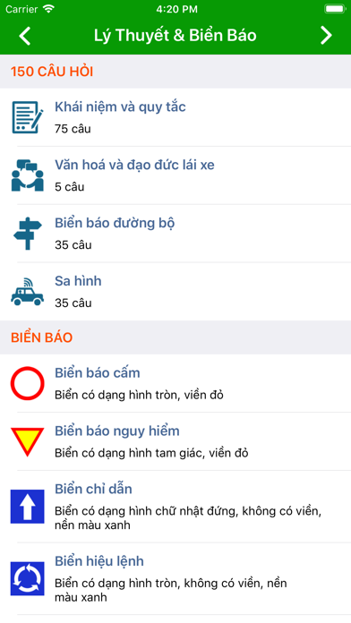 Hướng dẫn ôn thi GPLX hạng A1 Screenshots