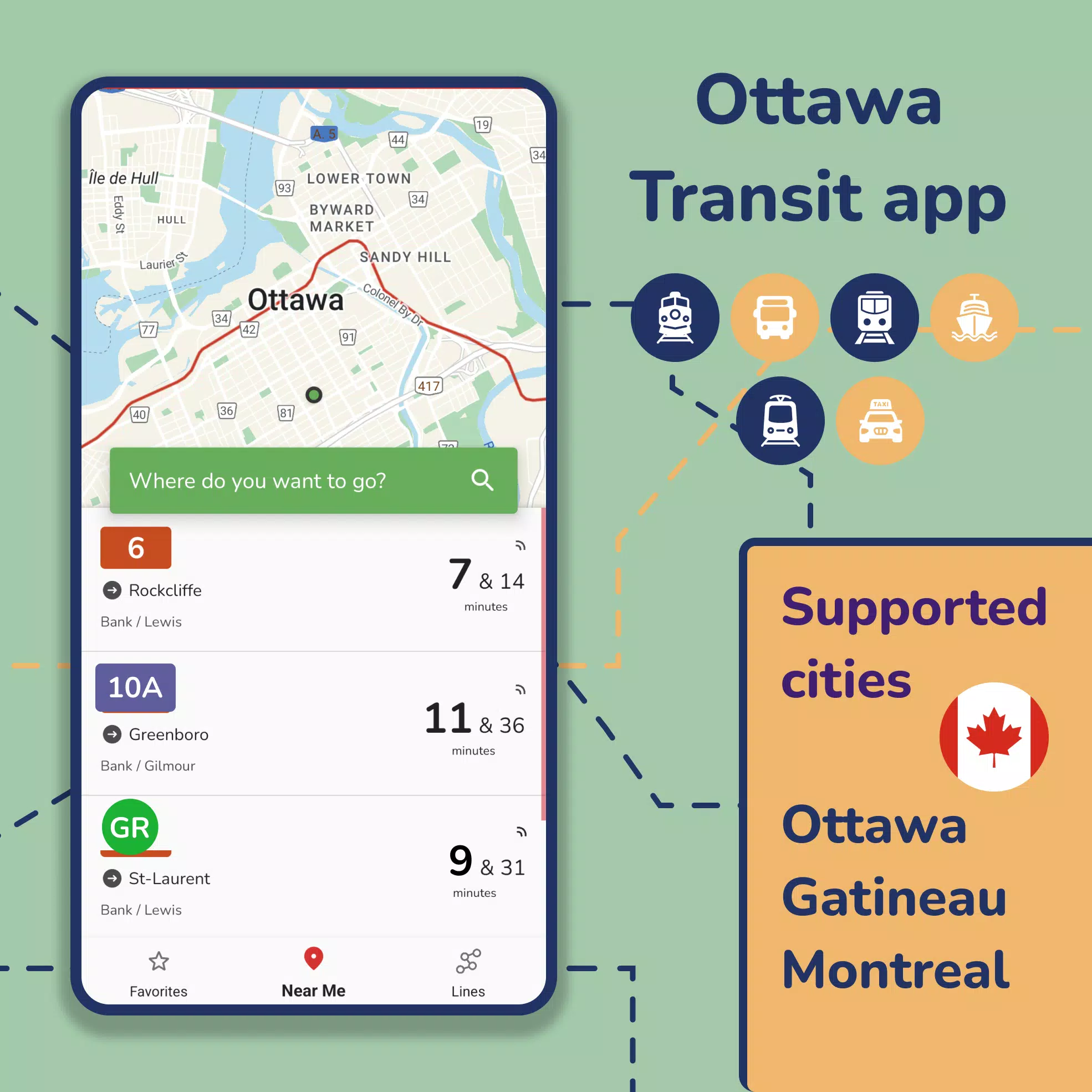 Скриншоты Ottawa Transit