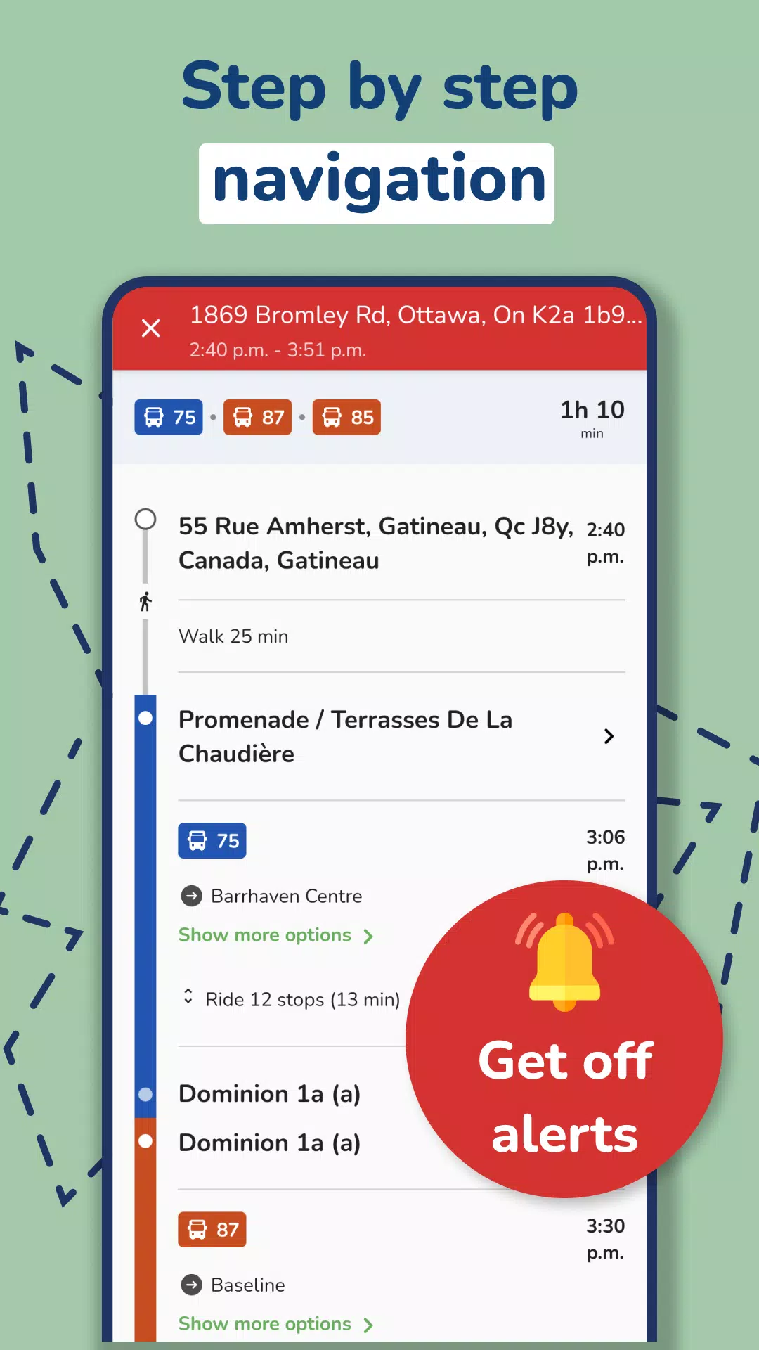 Скриншоты Ottawa Transit
