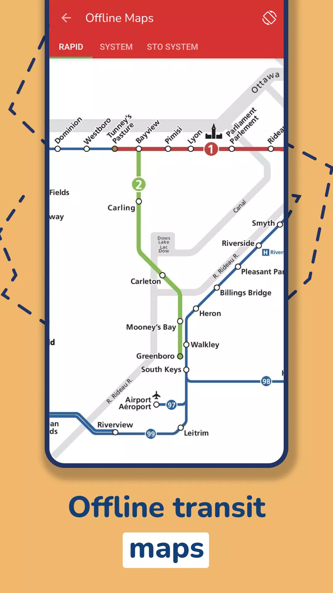 Скриншоты Ottawa Transit