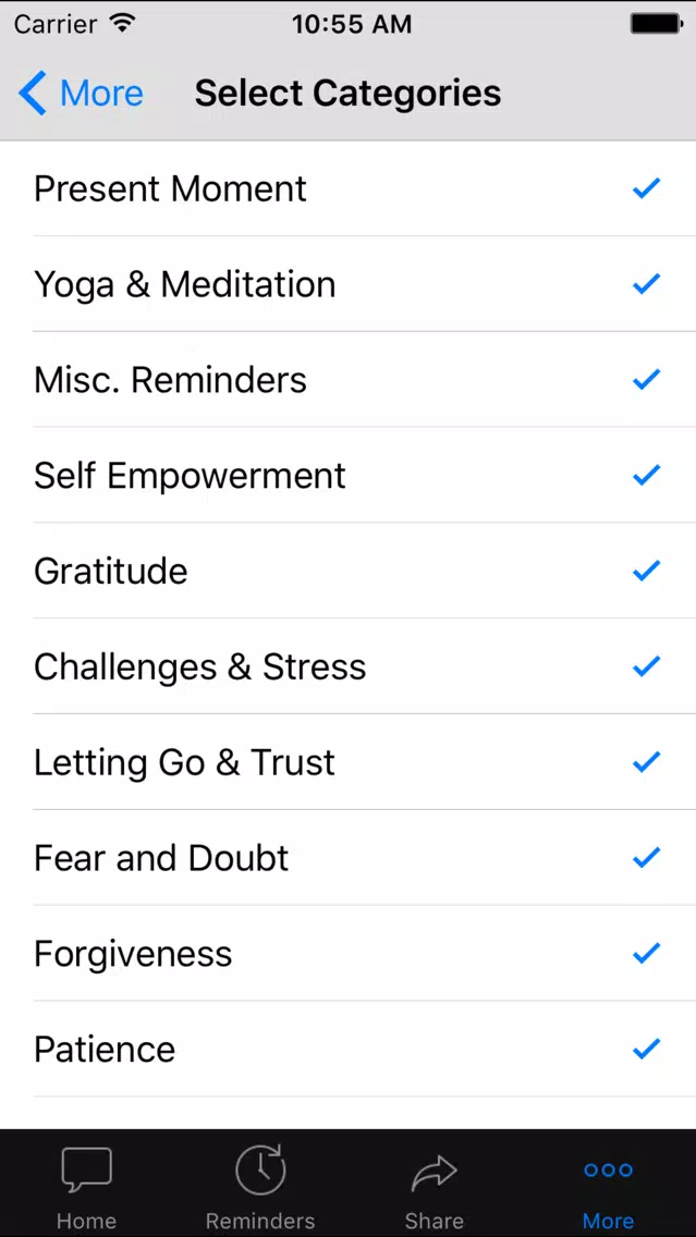 Mindful Moon - Stress Relief & Happiness through Inspirational Quotes & Positive Daily Reminders Screenshots
