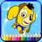 Anime Paw Dog Coloring Version