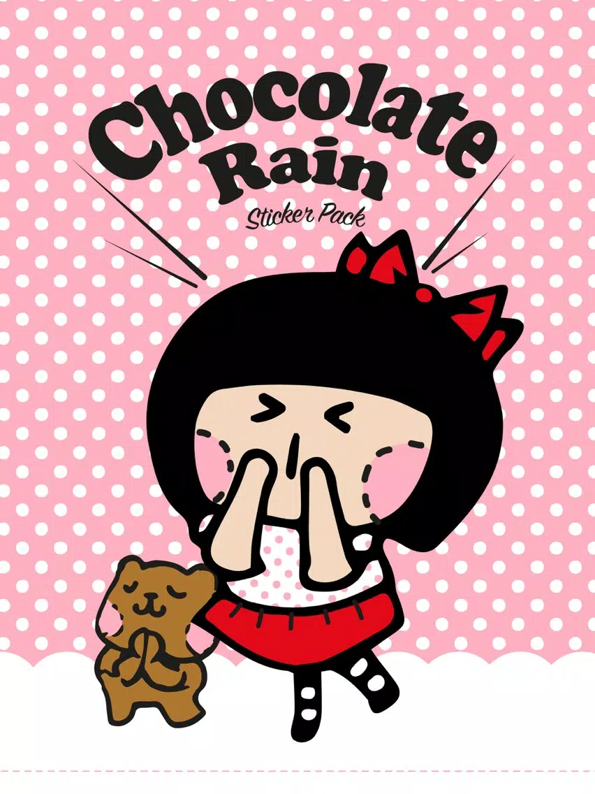 Chocolate Rain Stickers iPad Screenshots