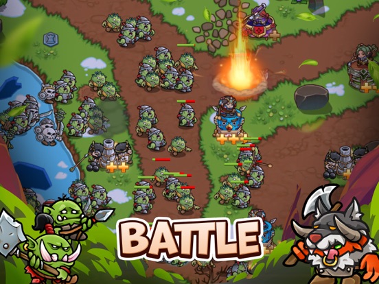 ภาพหน้าจอของ Crazy Defense Heroes: RPG TD iPad 
