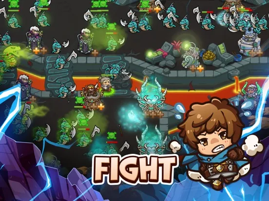 Crazy Defense Heroes: RPG TD iPad Screenshots